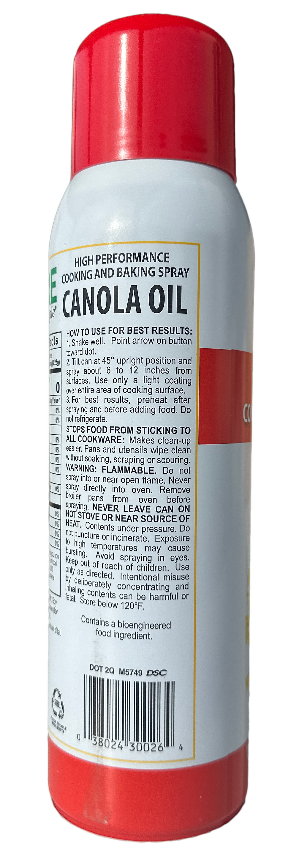 Thumbnail: oil spray ingredents