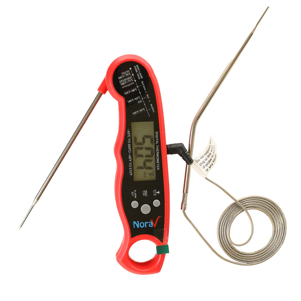 red color grill meat thermometer