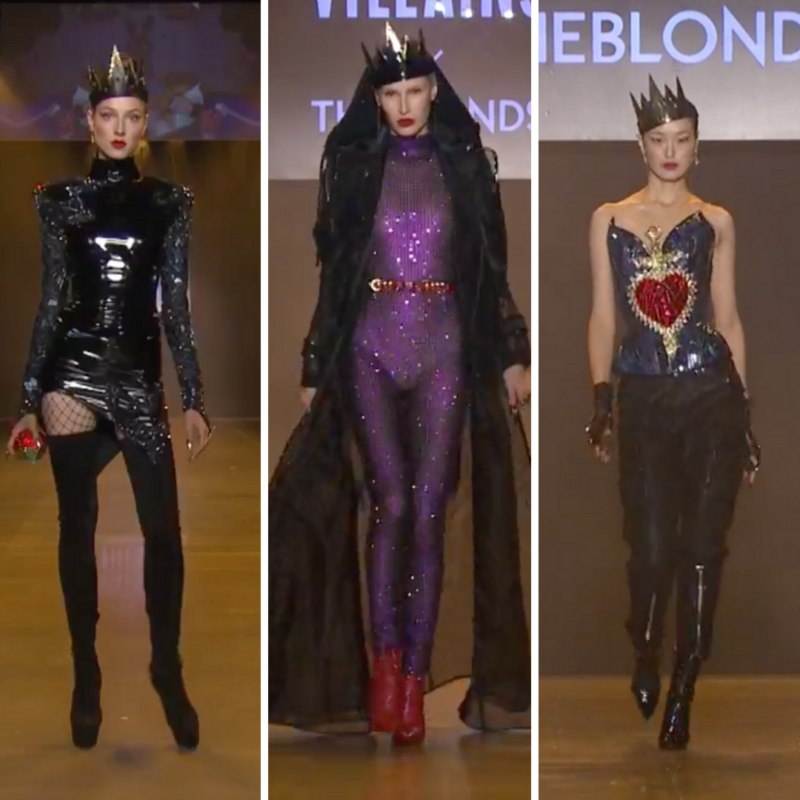 Disney Villains x The Blonds NYFW