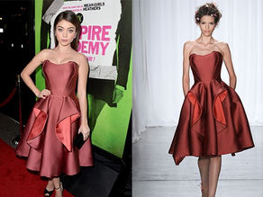 Sarah Hyland Elegant in Zac Posen and EF Collection