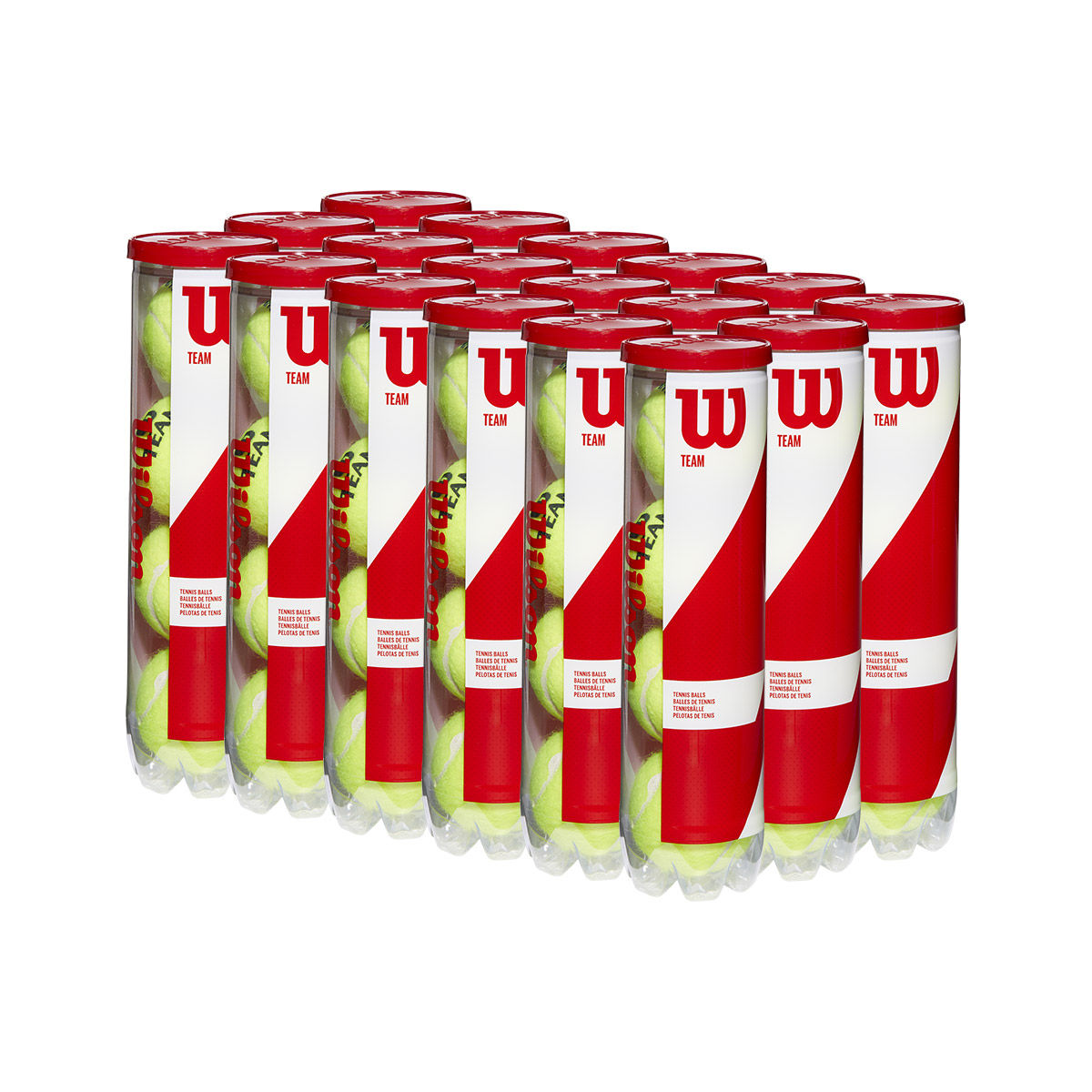 מארז כדורי טניס וילסון Wilson TEAM 4 TENNIS 72 BALLS