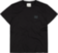 Black Organic Cotton Logo T-shirt With Byron Bay back print