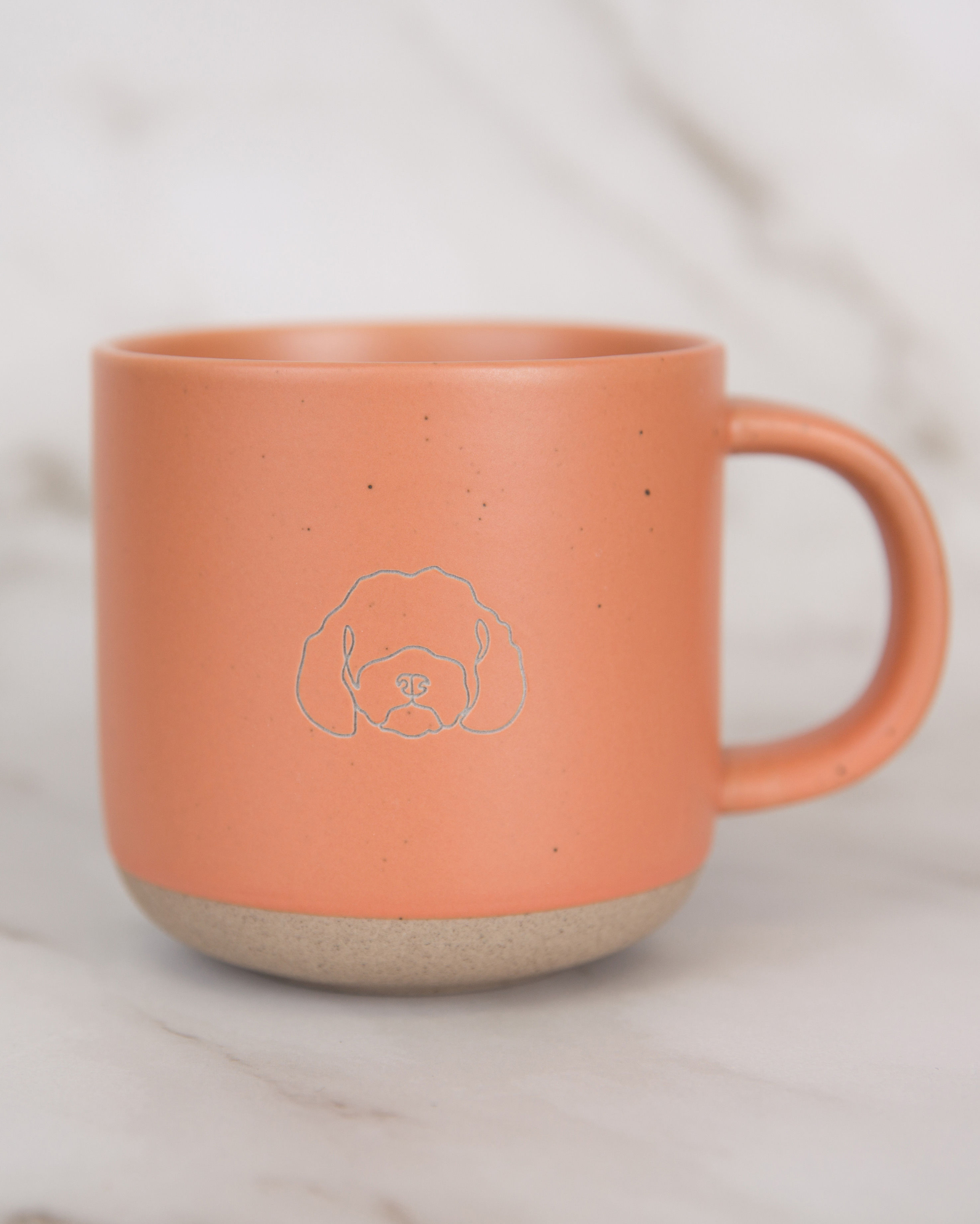 Cockapoo / Cavapoo / Maltipoo Tea / Coffee Mug in Speckled Apricot Glaze