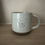 Thumbnail: Frenchie Tea Mug in speckled white glaze