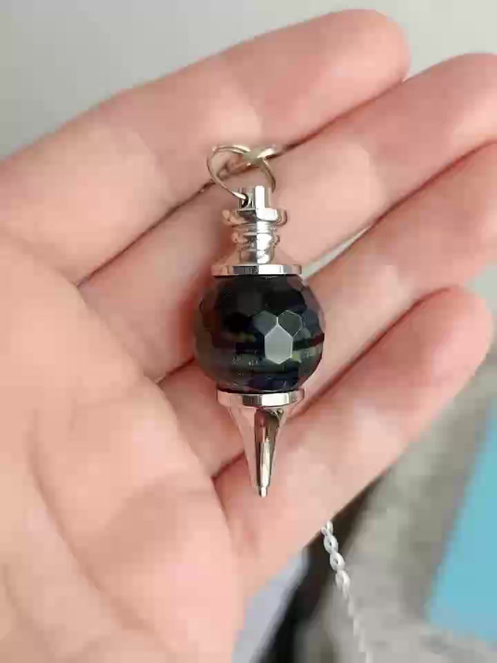 Miniature : Pendule Séphoroton en œil de faucon à facettes