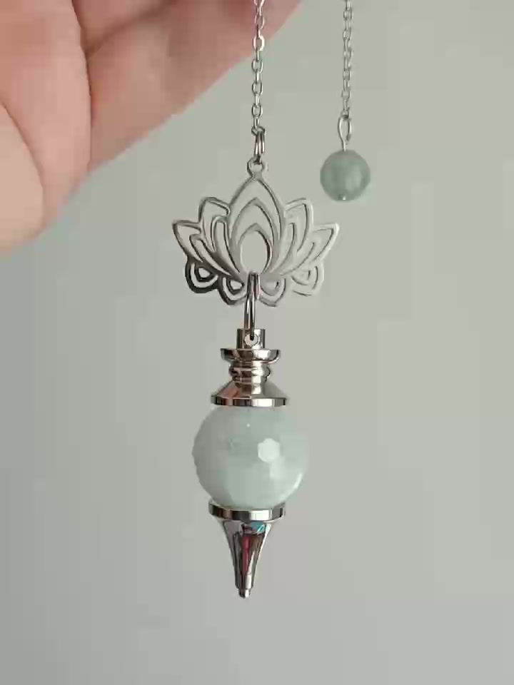 Miniature : Pendule Séphoroton en aigue marine