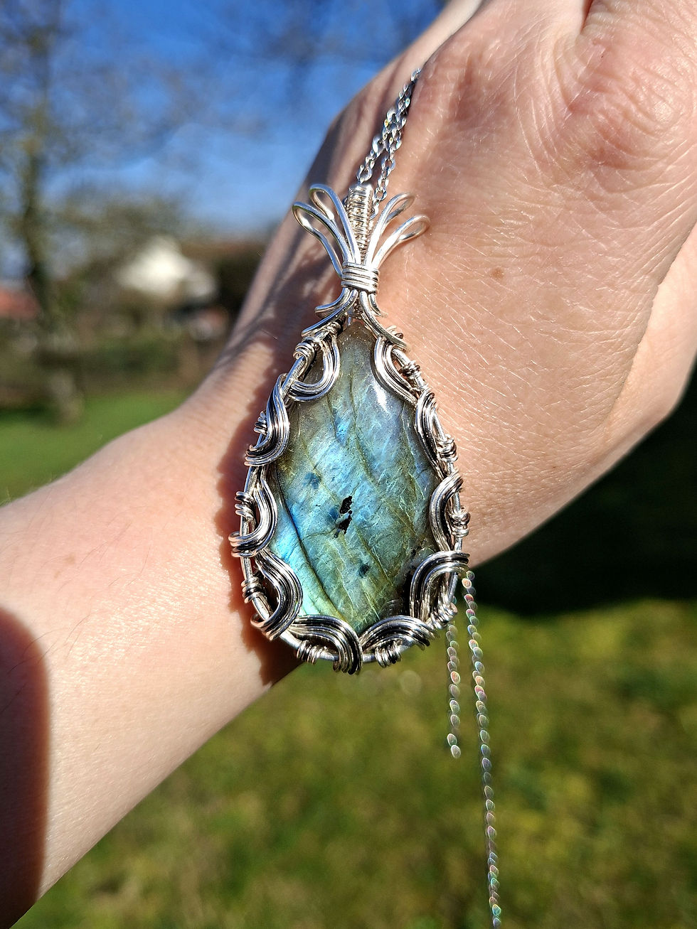 Miniature : Pendentif Océan en Labradorite