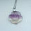 Miniature : Pendentif de rose sculptée en fluorite