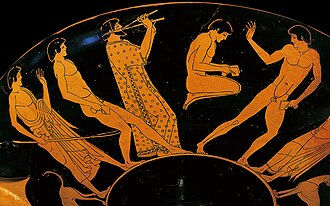 Ancient Greek long jumpers kylix. Antikenmuseum Basel und Sammlung Ludwig. Image from Wikimedia Commons.