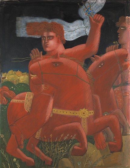 Achilles' Horses, 1985. Oil on canvas, 124 x 159cm
