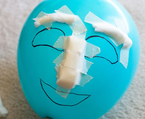 Mark out and pad your balloon