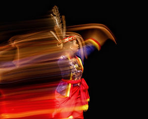 Folk Dancer in Motion