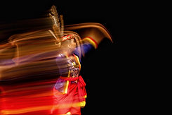 Folk Dancer in Motion
