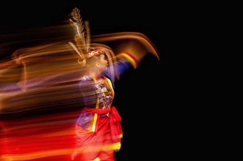 Folk Dancer in Motion