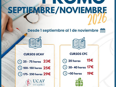 CURSOS: Promoción otoño Bac Formación