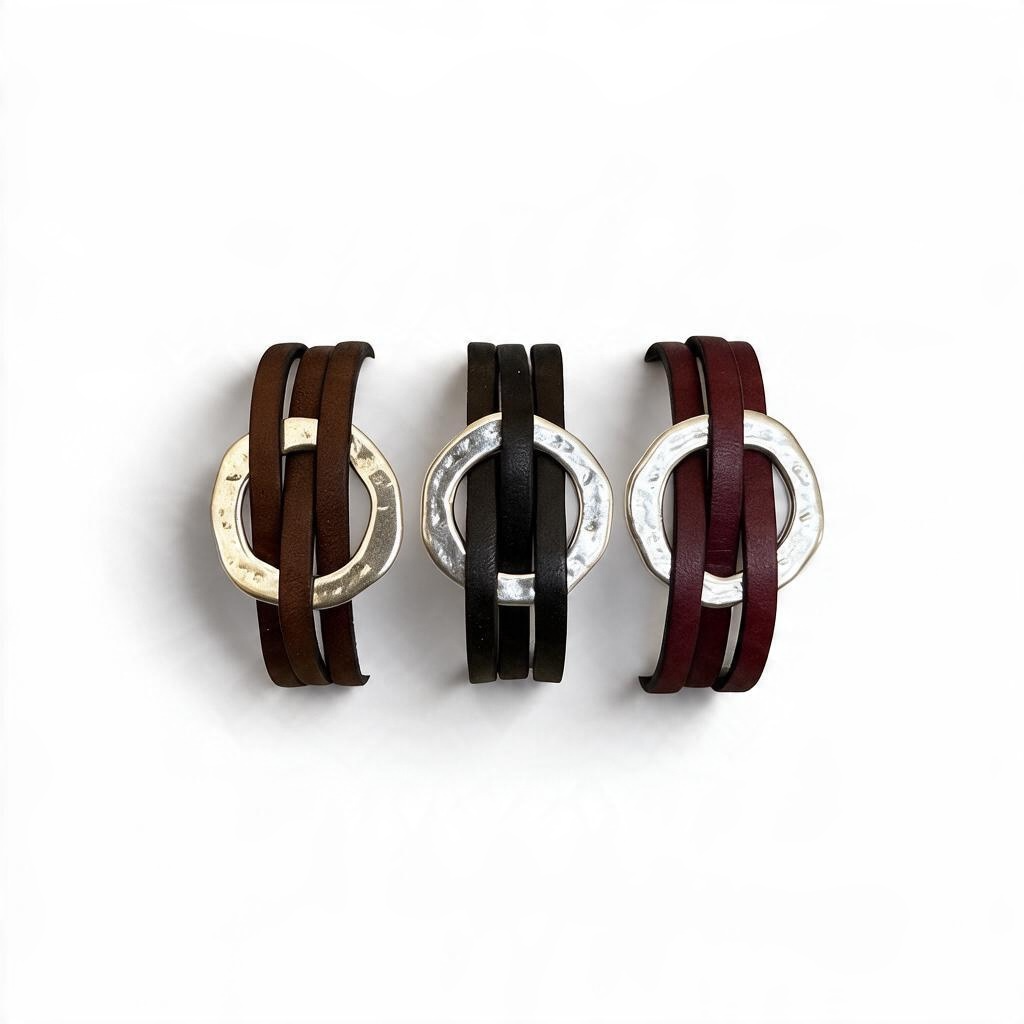Bruciato Artisan WEAVE Leather Bracelet