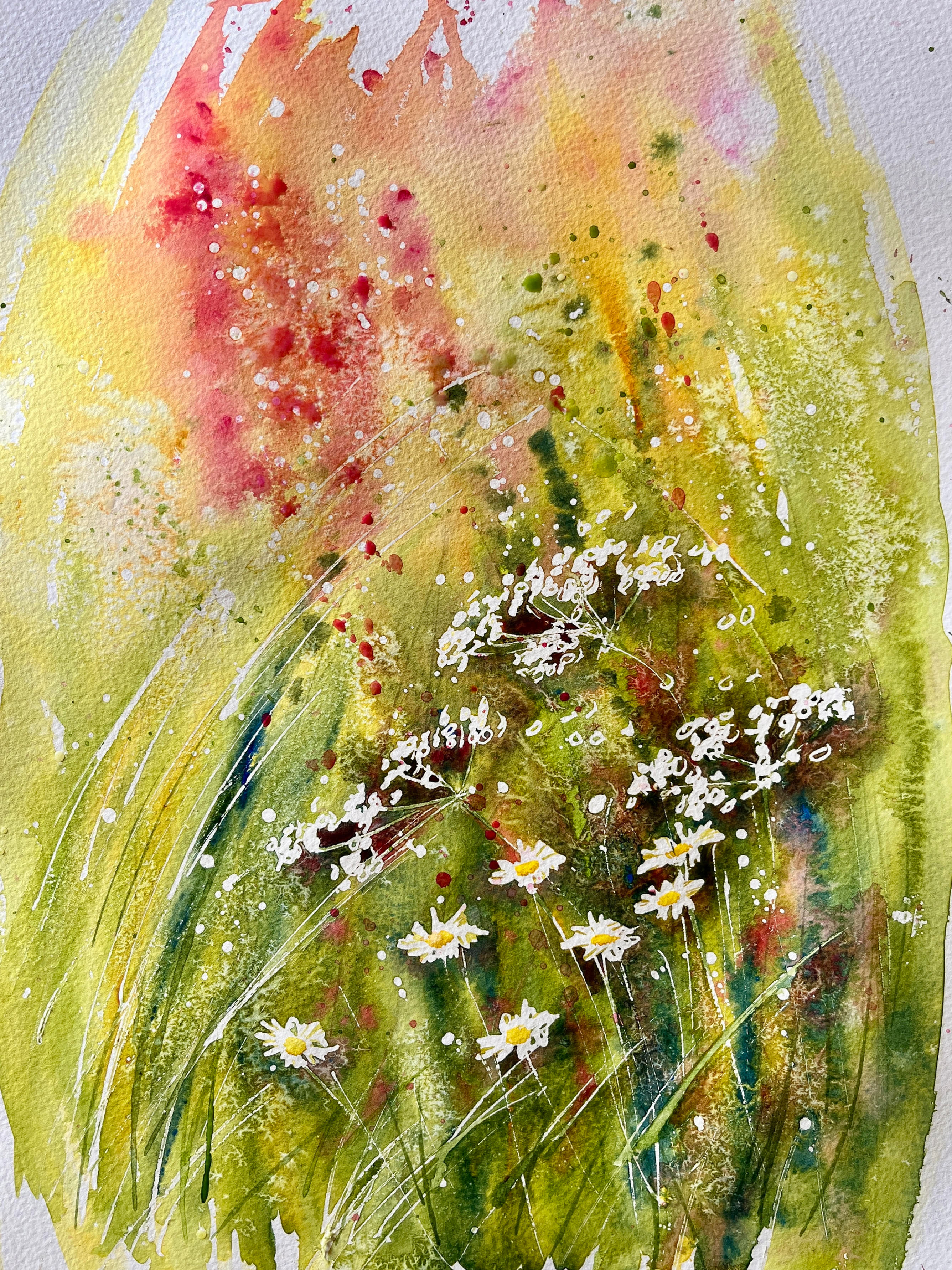 Watercolour course: painting using wet on wet, lifting off