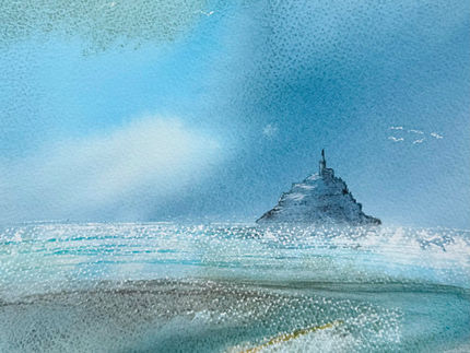 Watercolour Painting for Atmospheric Coastal Scenes in Brittany
