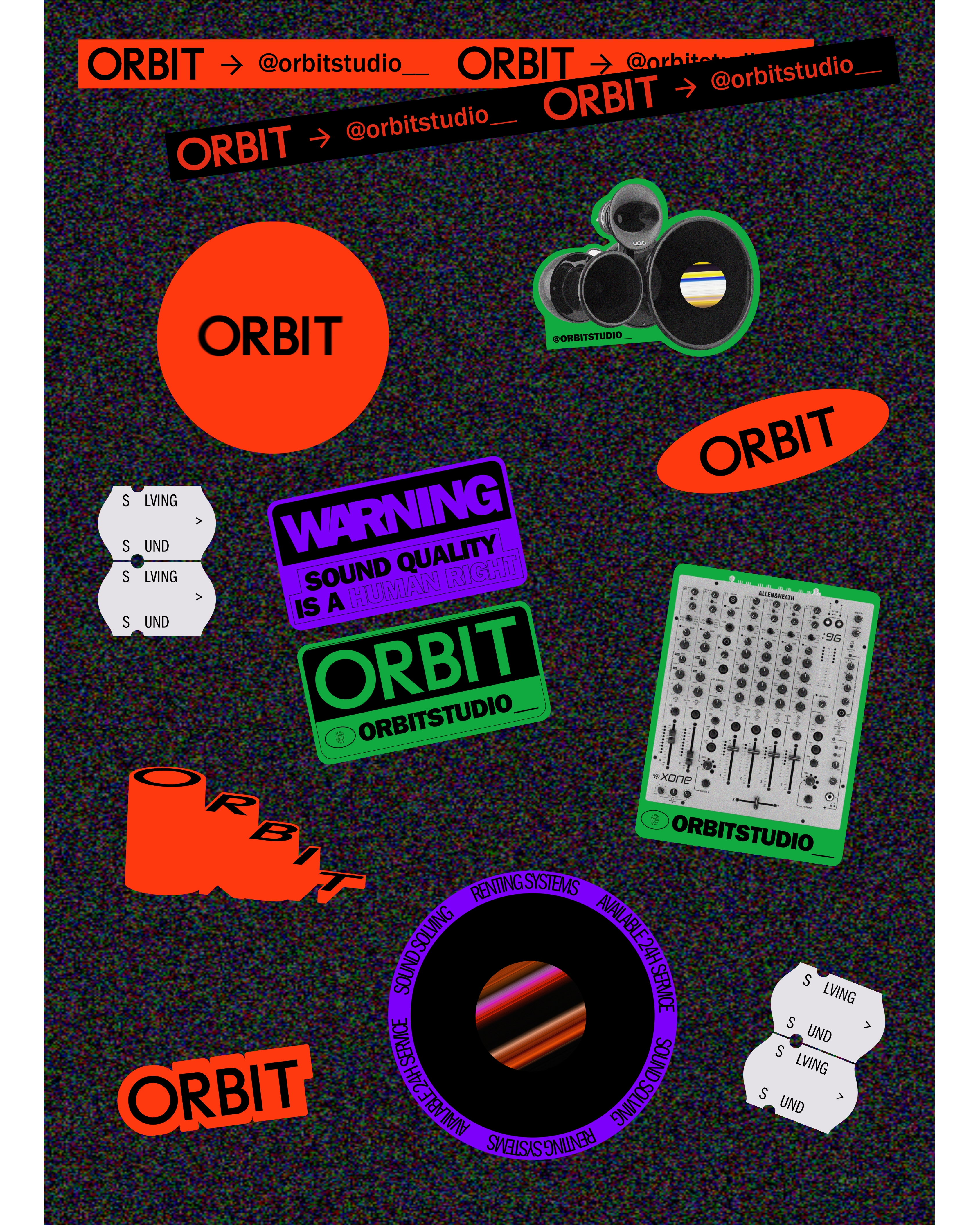 Industrial sound branding for the underground scene, edgy and artistic for event organizers.