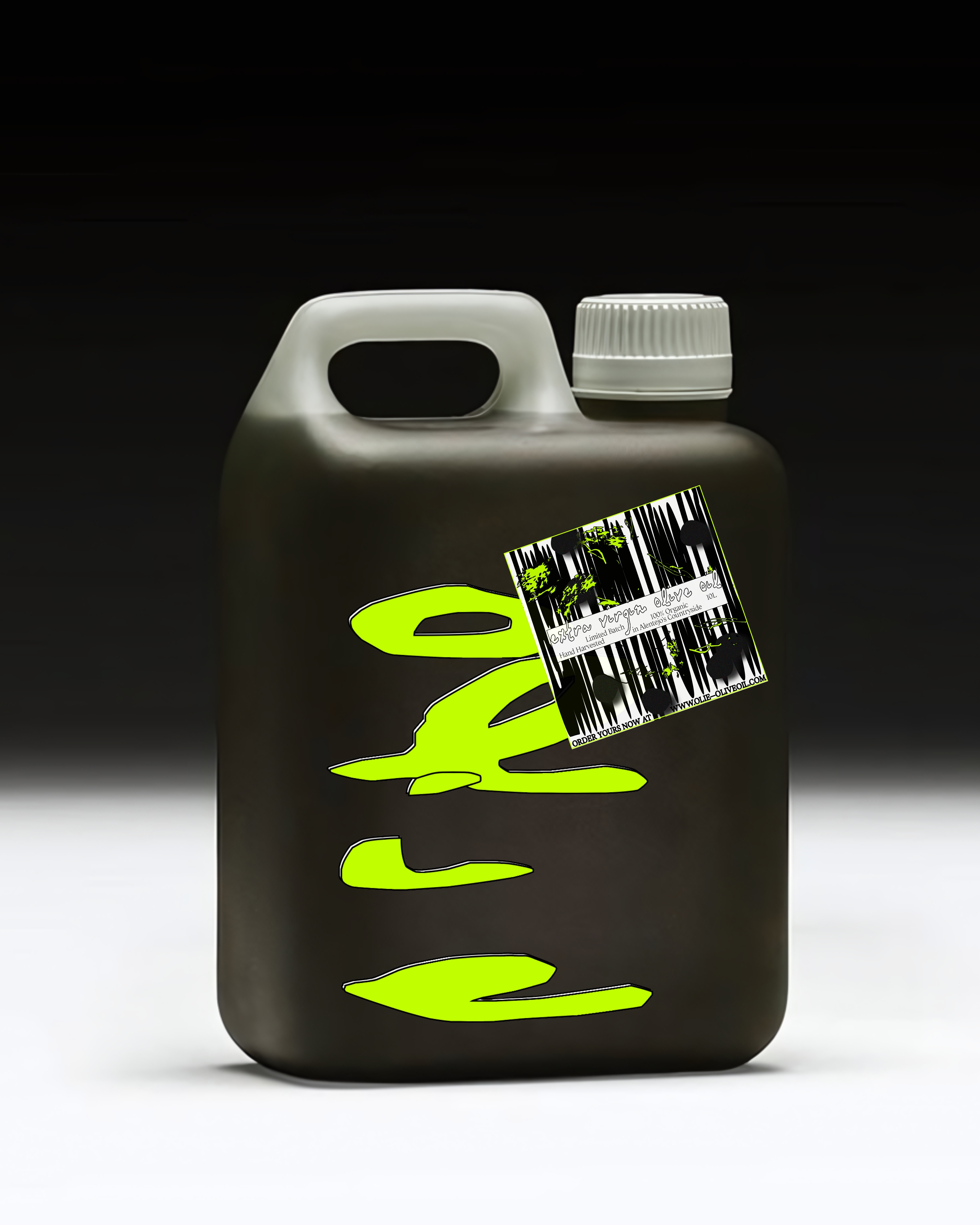 Premium olive oil with deconstructed, striking packaging breaking away from tradition.