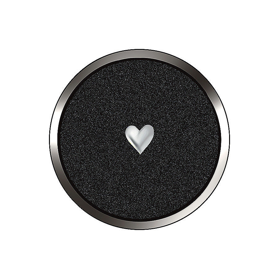 18K SOLID WHITE GOLD TOOTH GEM - HEART