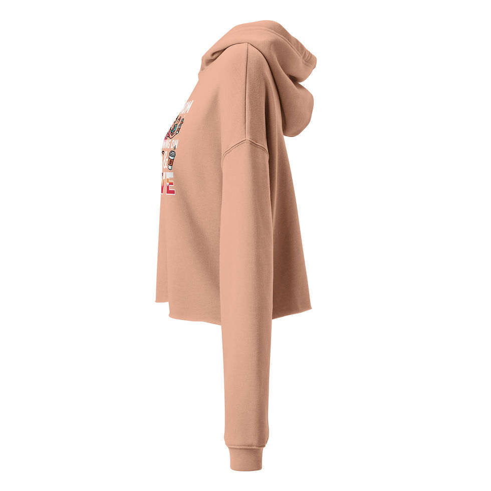 Thumbnail: Nurse Mom Coffee & Love Crop Hoodie