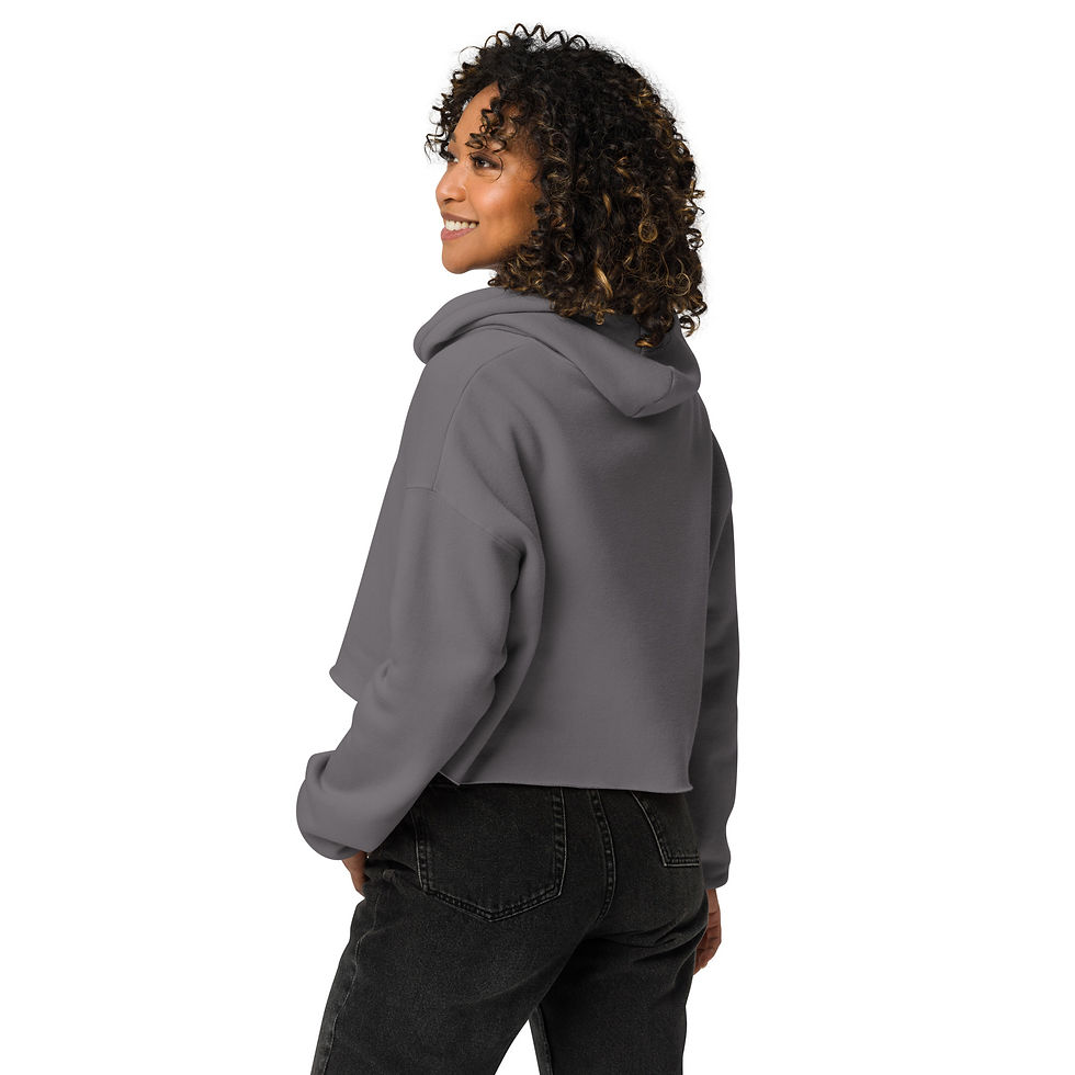 Thumbnail: Nurse Mom Coffee & Love Crop Hoodie