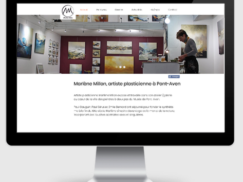 Un nouveau site Web pour une artiste pleine de talent.
