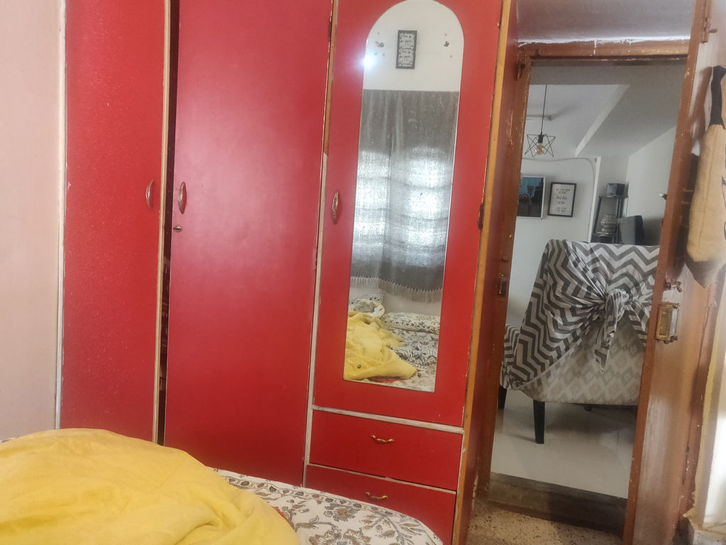 How To Transform A Run Down Cabinet Door With Wallpaper Decals