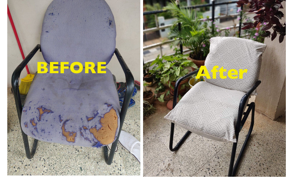 How To Fix A Broken Chair Brand New With Just A Cushion Cover Or Two