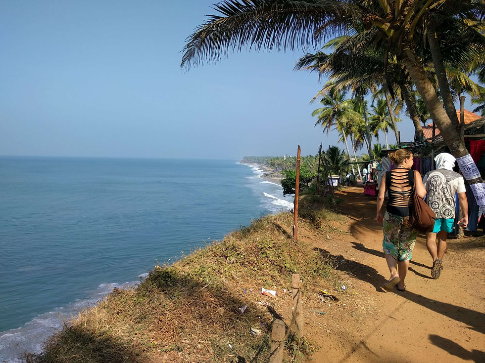 Varkala cliff