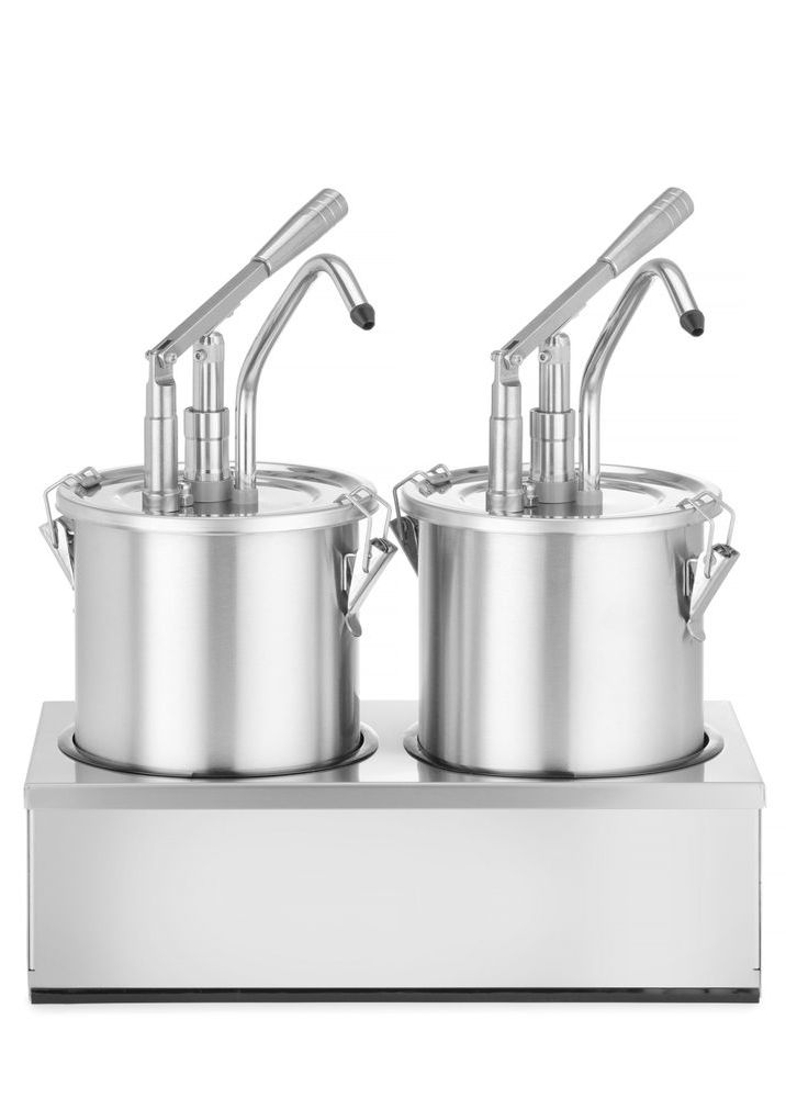 Saucenspender, Edelstahl, Zweier-Set, HENDI, 9L, 400x200x(H)440mm