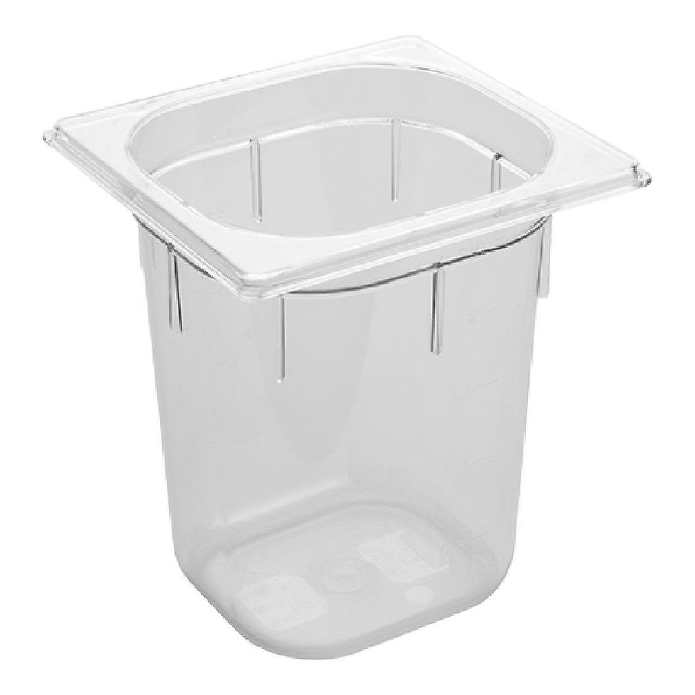 Caterchef Polycarbonat 1/6 GN-Tablett - 200 mm tief