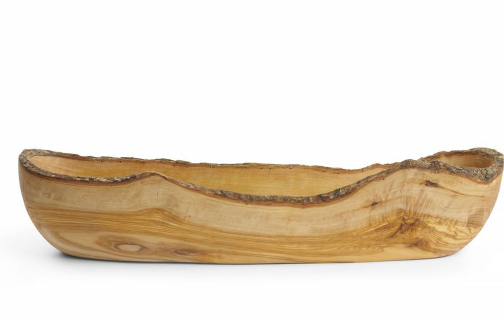 Schüssel aus Olivenholz, lang, HENDI, 400x90x(H)80mm