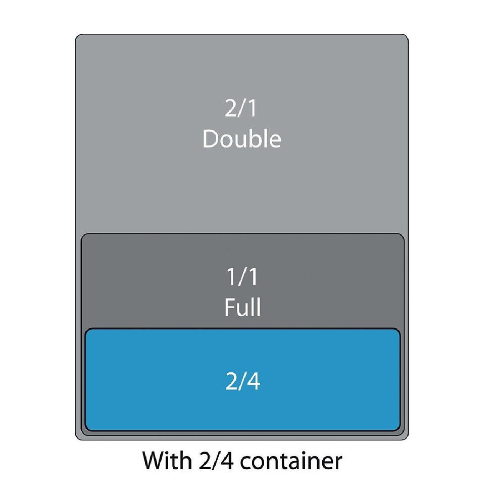 Olympia Whiteware Schale GN2/4 3cm tief