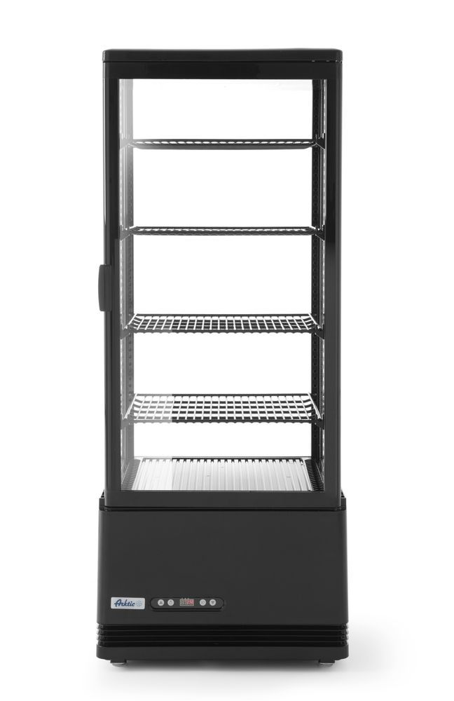 Aufsatz-Kühlvitrine 98 Liter, Arktic, Schwarz, 230V/210W, 444x397x(H)1100mm