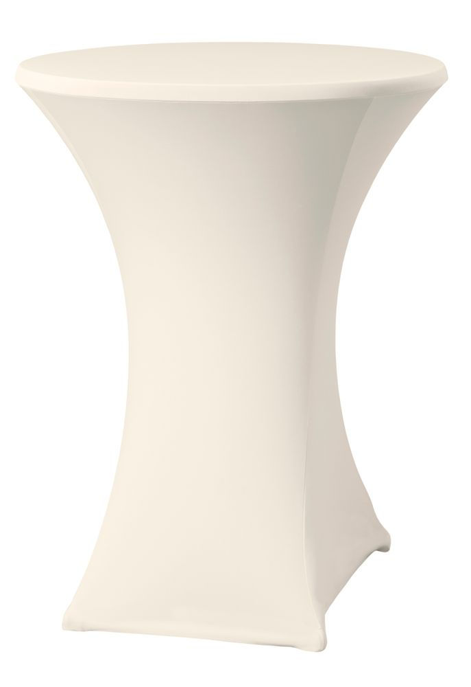Stehtischhusse ø80-85 cm, HENDI, 810958, Creme, ø850x(H)1150mm