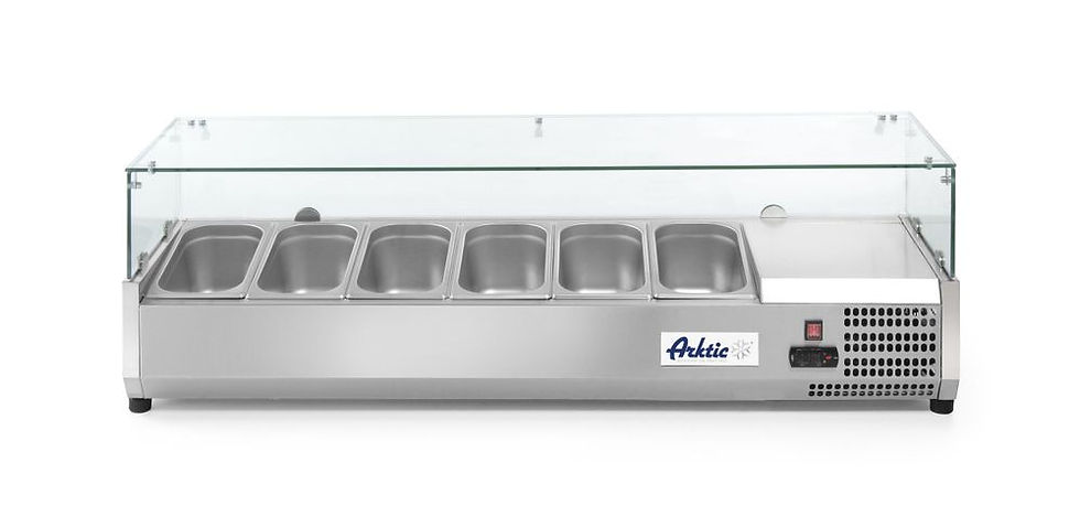 Aufsatz-Kühlvitrine Gastronorm 1/3