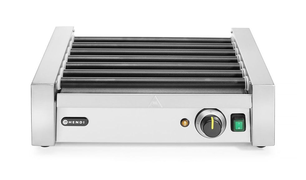 Rollengrill - Eine Zone, HENDI, 7 Rollen, 230V/740W, 525x365x(H)176mm