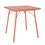 Miniaturbild: Bolero Terracotta Quadratischer Stahltisch - 700mm