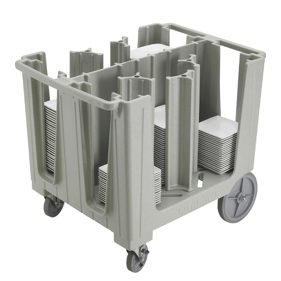 Cambro Einstellbarer Tellerwagen mit 6 Teilern