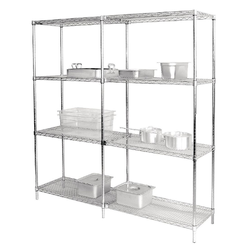 Vogue Chrom-Drahtregale 1525x610mm (2er-Pack)