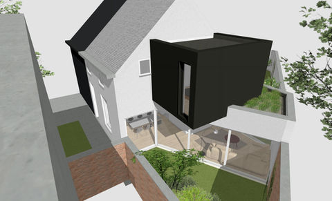 Verbouwen + uitbreiden van een woning