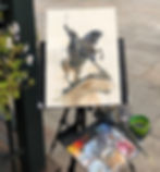 Pleiair painting in Venice