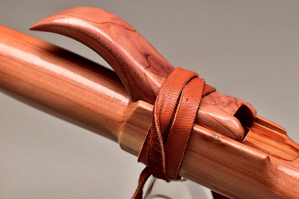 Thumbnail: Cedar Native Style Flute – (Larger Bore, Kokopelli Engraving)