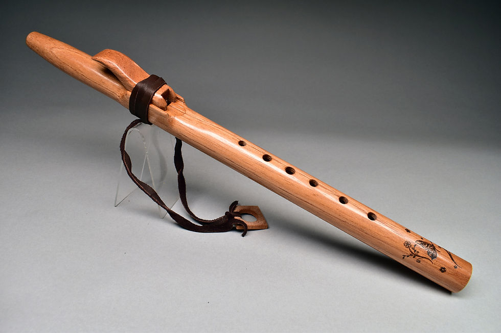 Native American style Spanish Cedar Flute Key Bm