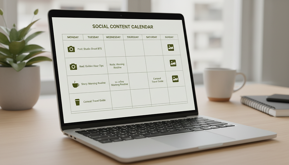 social content calendar