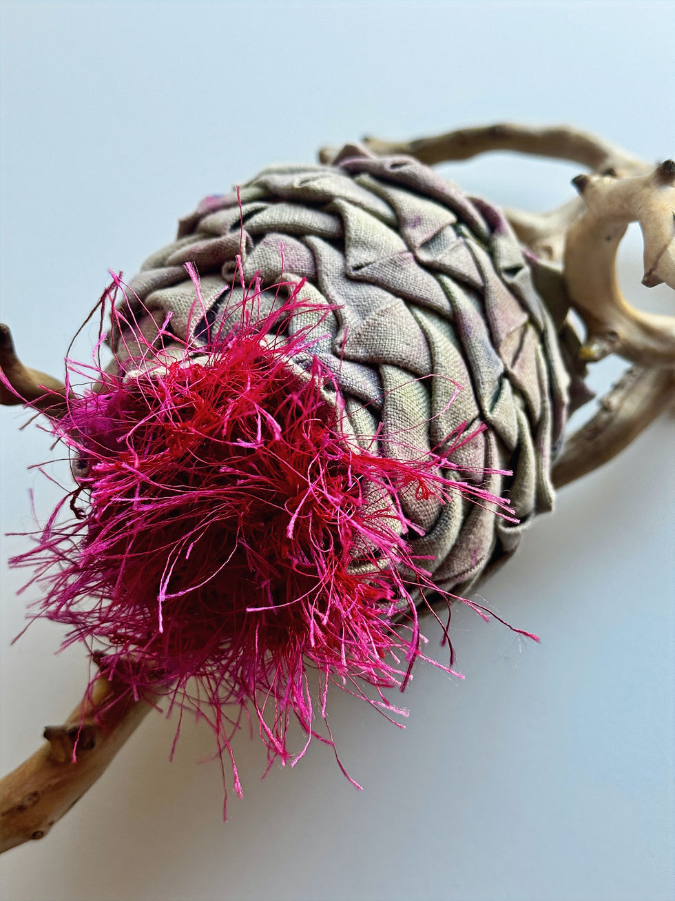 artichoke in bloom soft sculpture