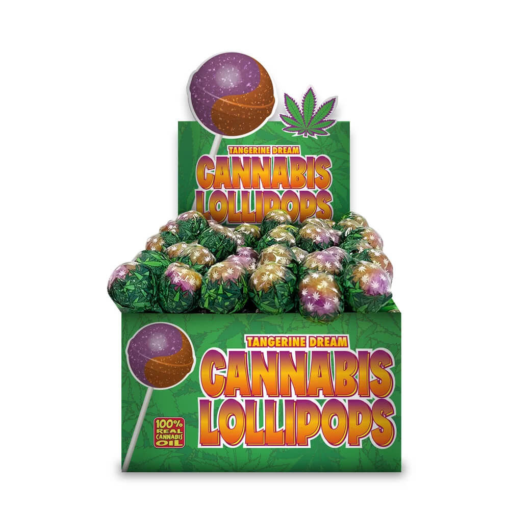 THE HEMPY LAB: Cannabis Sucettes Tangerine Dream (70pcs/présentoir)