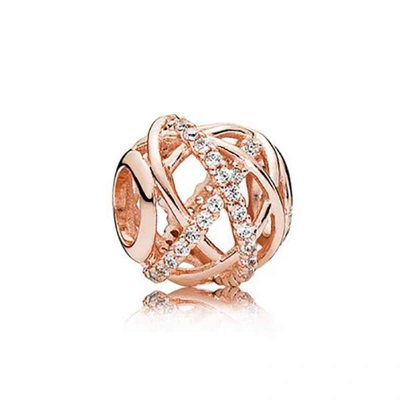 Miniature : Charm's à Bracelets Vintage-Argent plaqué Rose